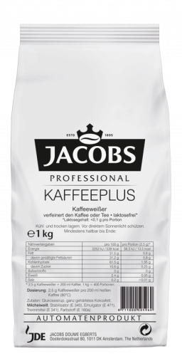 Jacobs Kaffeeweißer Kaffeeplus laktosefrei Milchpulver 10 × 1 kg