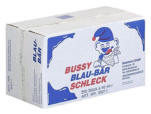 Bussy Blau-Bär Schleck Wassereis 1 Karton = 200 x 40ml